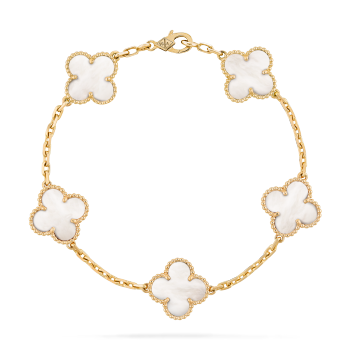 VCARA41800 - Vintage Alhambra bracelet, 5 motifs