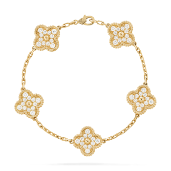 VCARA41400 - Vintage Alhambra bracelet, 5 motifs