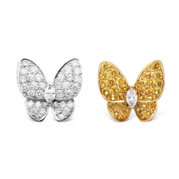 VCARB15100 - Two Butterfly earrings