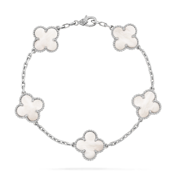 VCARF48400 - Vintage Alhambra bracelet, 5 motifs