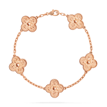 VCARN9T300 - Vintage Alhambra bracelet, 5 motifs