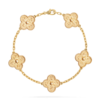 VCARO1IE00 - Vintage Alhambra bracelet, 5 motifs