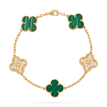 VCARO7GQ00 - Vintage Alhambra bracelet, 5 motifs