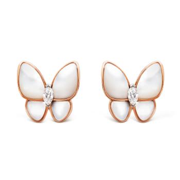 VCARO8FN00 - Two Butterfly earrings