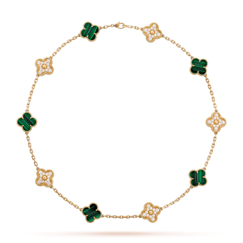 VCARO9J400 - Vintage Alhambra necklace, 10 motifs