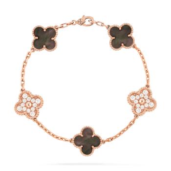 VCARP2R100 - Vintage Alhambra bracelet, 5 motifs