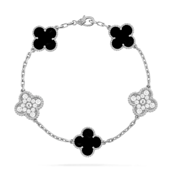 VCARP2R900 - Vintage Alhambra bracelet, 5 motifs