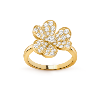 VCARPJMQ00 - Frivole ring, 1 flower, small model