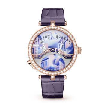 VCARO8TZ00 - Lady Arpels Pont des Amoureux Jour watch