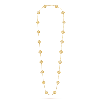 VCARP4KM00 - Vintage Alhambra long necklace, 20 motifs