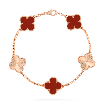 VCARP7RP00 - Vintage Alhambra bracelet, 5 motifs