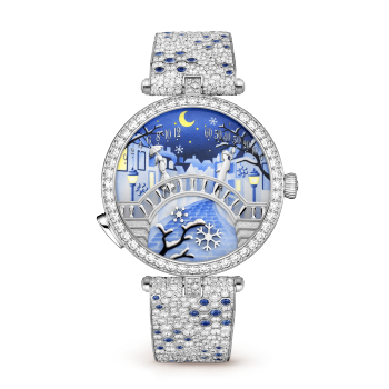 VCARO8U300 - Lady Arpels Pont des Amoureux Hiver watch